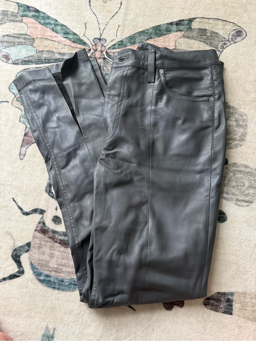 Hudson Jeans - Grey faux leather Pants